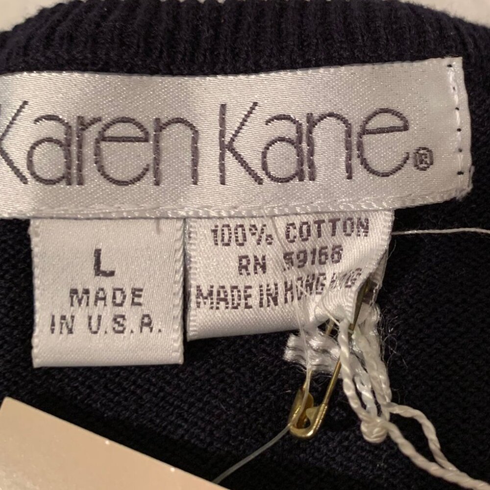 Karen Kane navy blue beaded sweater*HP* - Picture 3 of 12